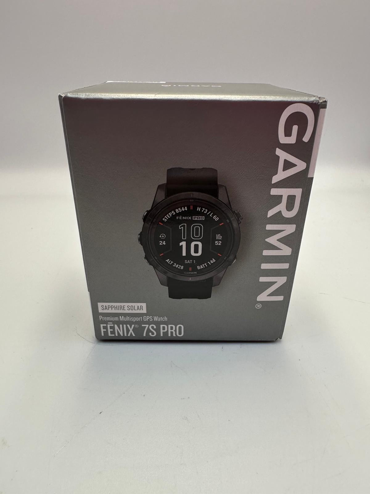 Garmin Fenix 7S Pro Sapphire Solar Premium Multisport GPS Watch Carbon Gray New