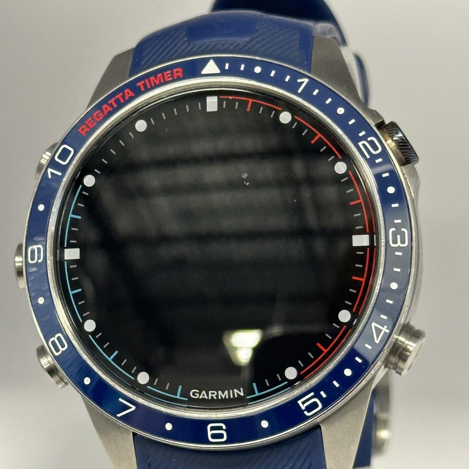Garmin MARQ Captain (Gen 2) 46mm Silver w/Blue Nylon + Silicone (GPS)