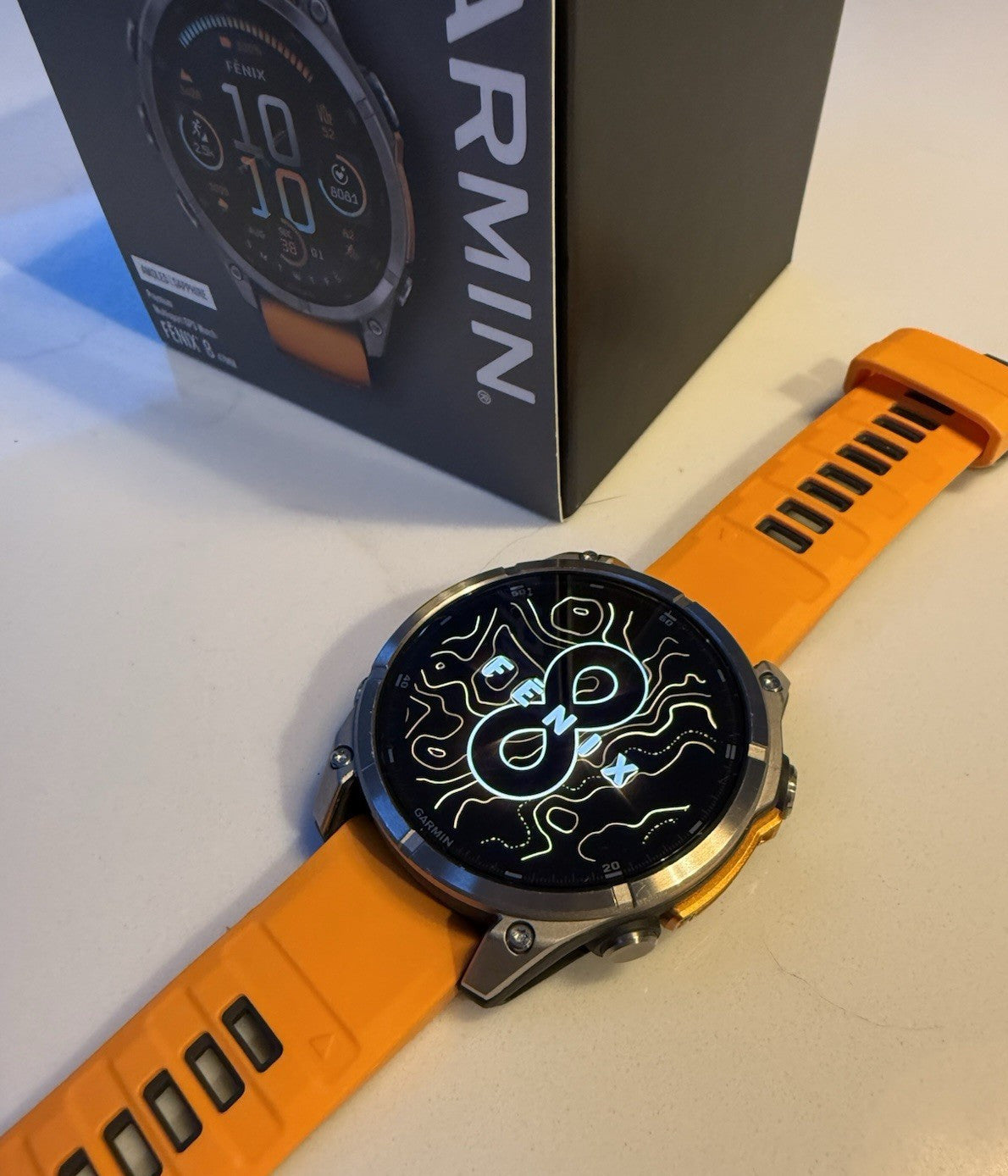 GARMIN Fenix 8 47 MM Amoled Sapphire Watch & extra band