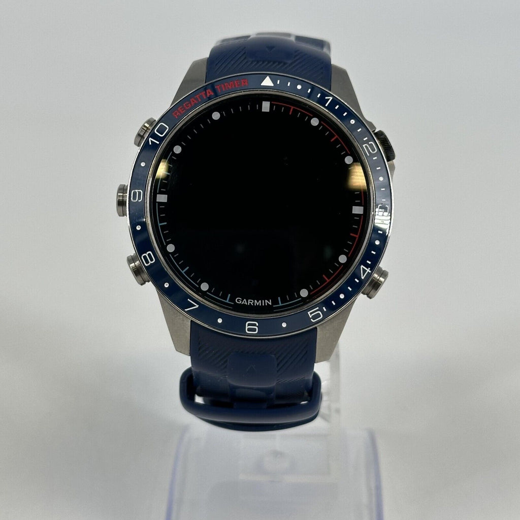 Garmin MARQ Captain (Gen 2) 46mm Silver w/Blue Nylon + Silicone (GPS)