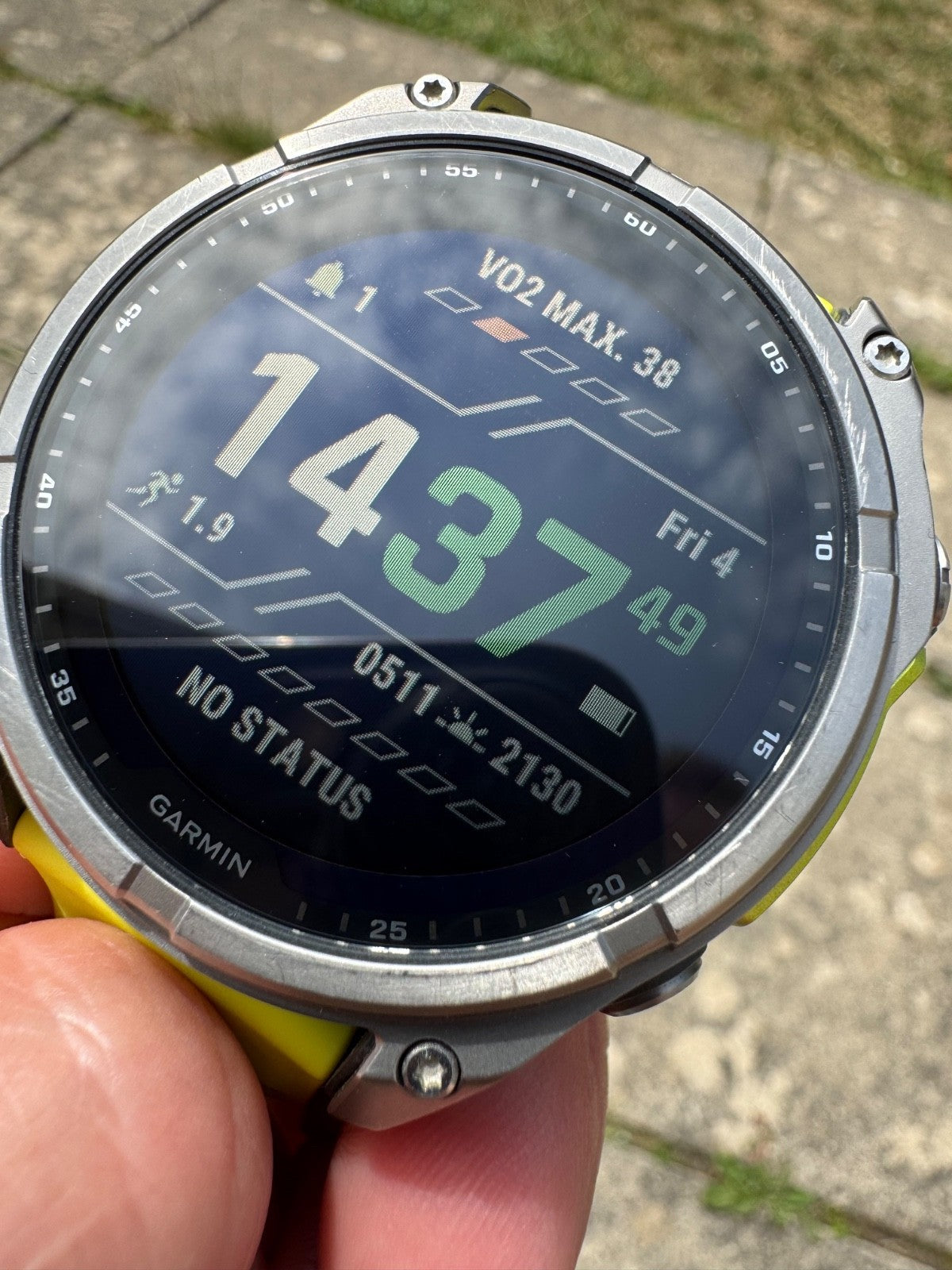 Garmin Fenix 8 Solar Watch | 47mm | Sapphire | Titanium | Amp Yellow