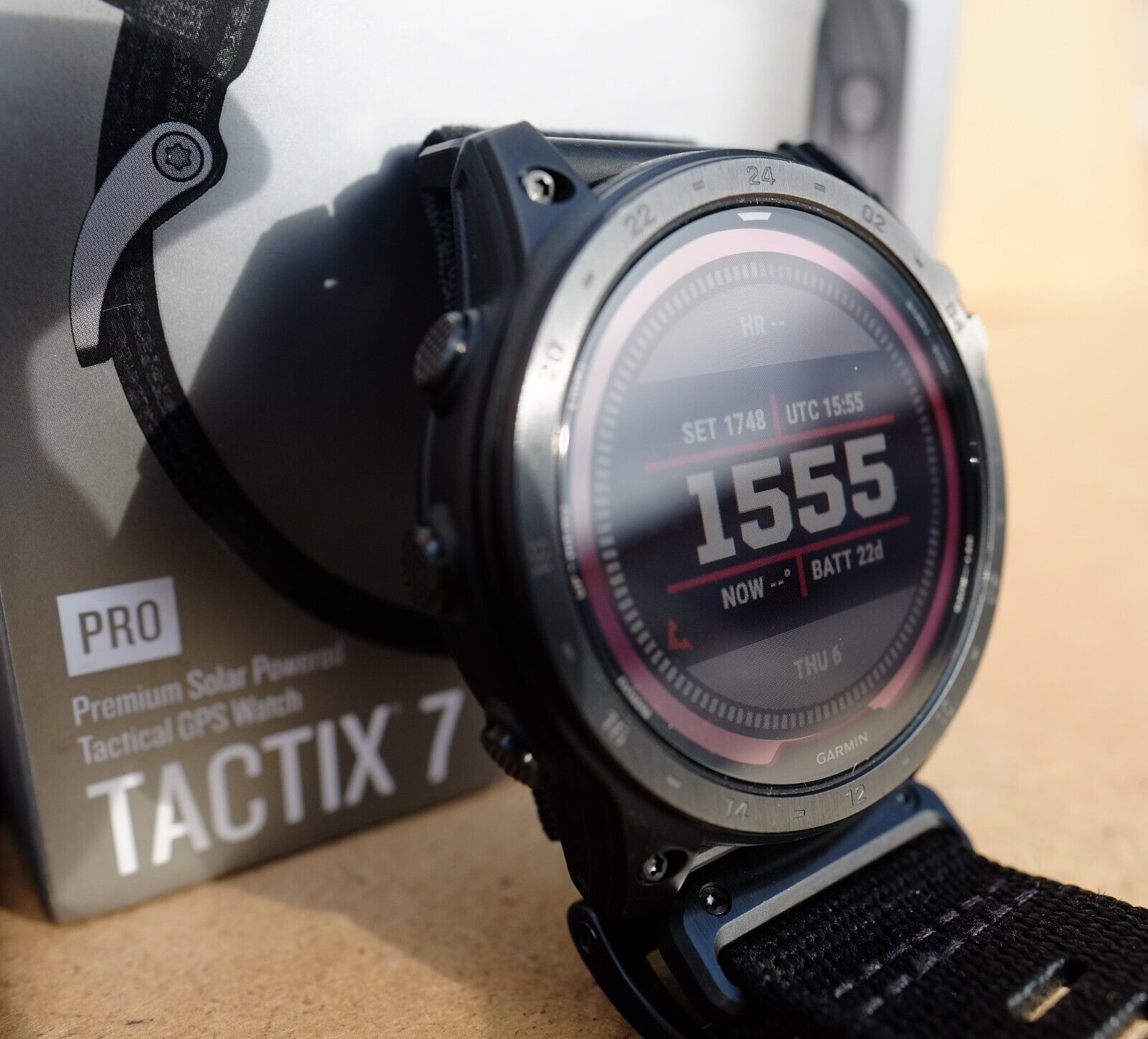 GARMIN TACTIX 7 PRO Sapphire Solar Outdoor Tactical GPS MIL Spec. Watch