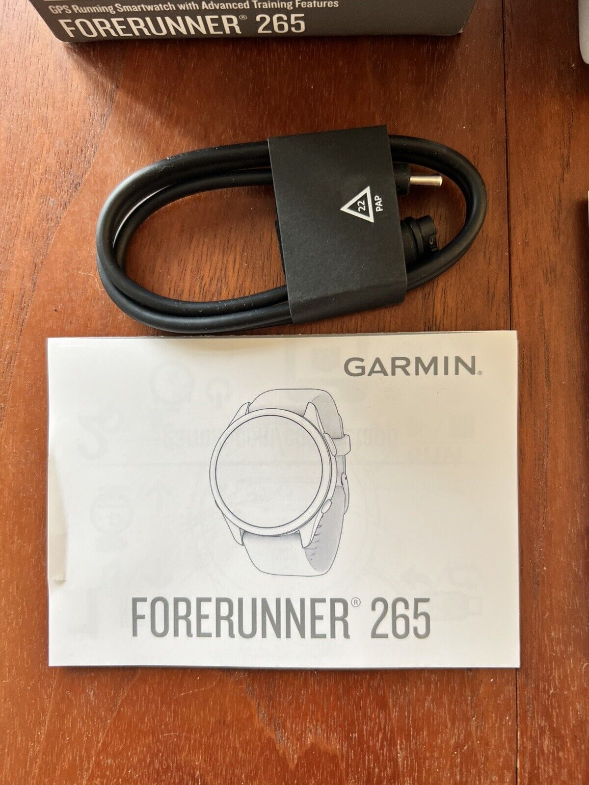 Garmin Forerunner 265 Black GPS Running Smart OLED Watch | Brand New