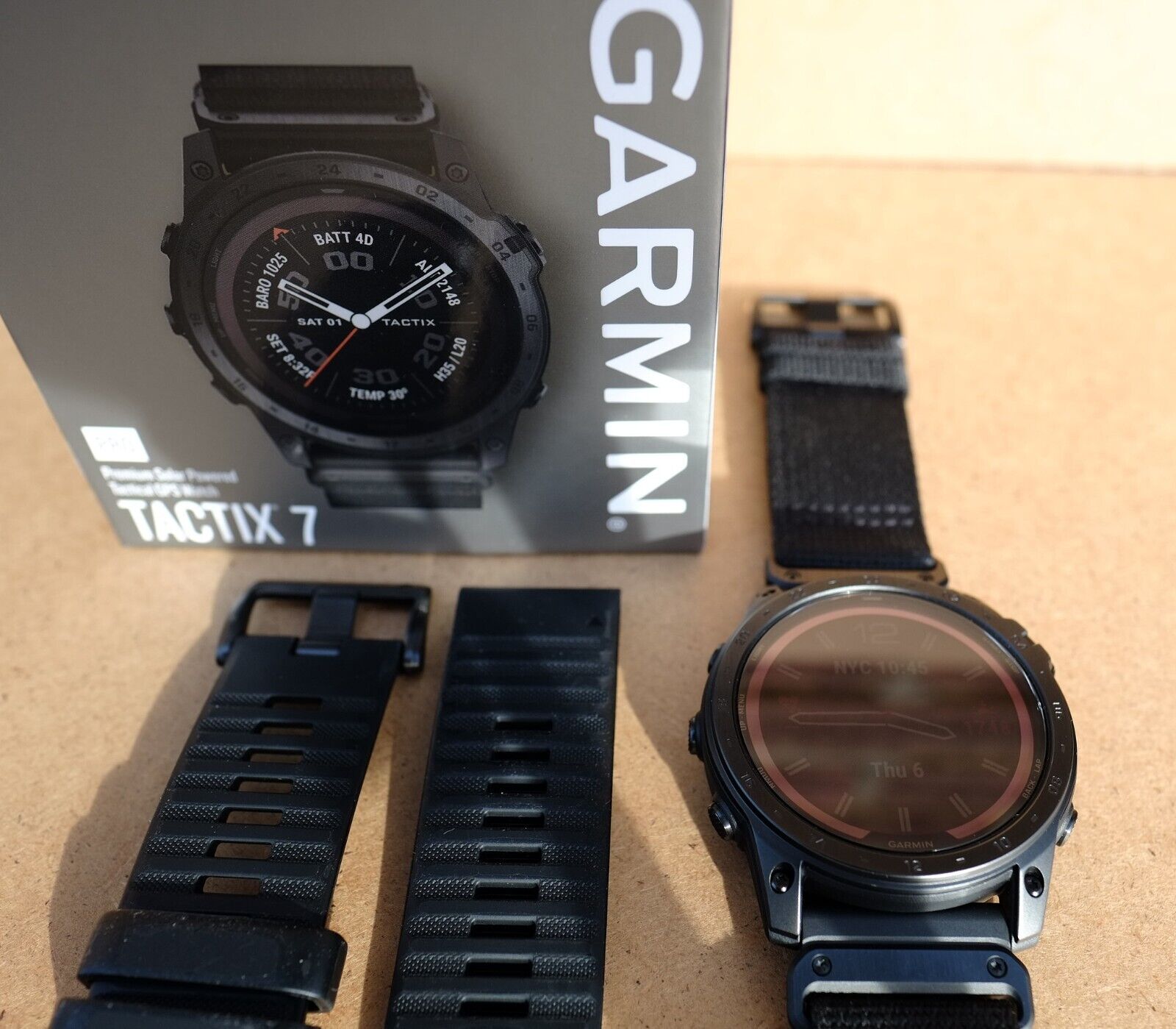 GARMIN TACTIX 7 PRO Sapphire Solar Outdoor Tactical GPS MIL Spec. Watch