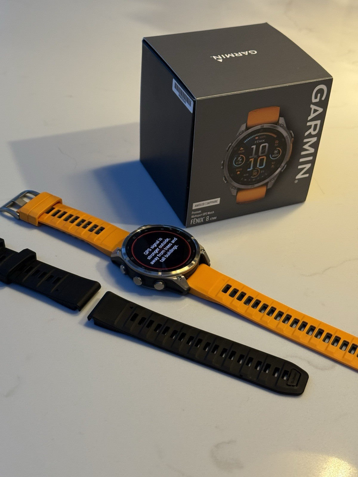 GARMIN Fenix 8 47 MM Amoled Sapphire Watch & extra band