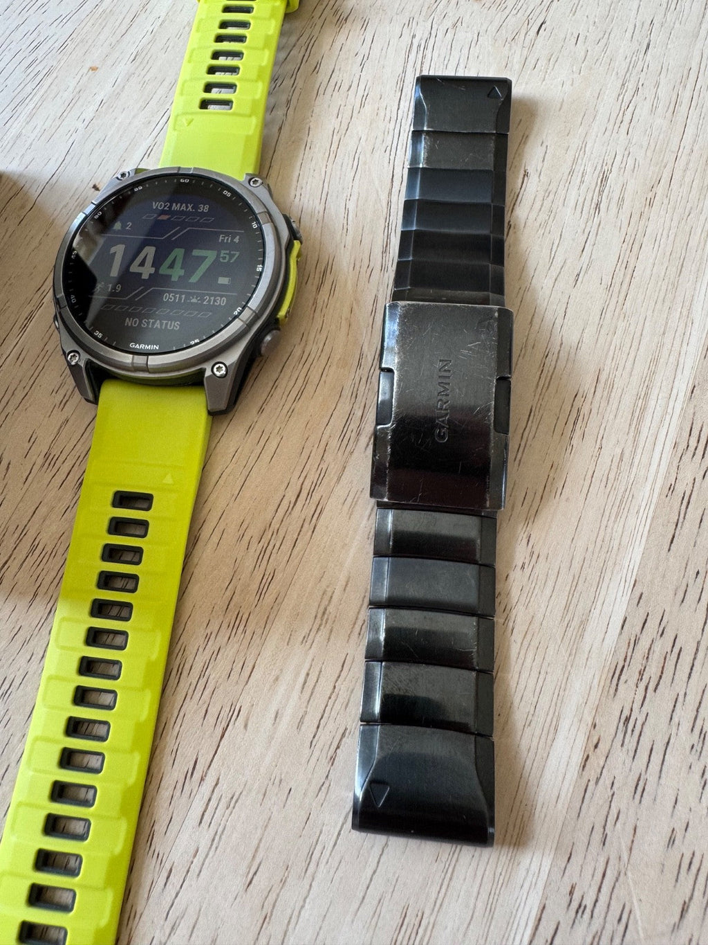 Garmin Fenix 8 Solar Watch | 47mm | Sapphire | Titanium | Amp Yellow
