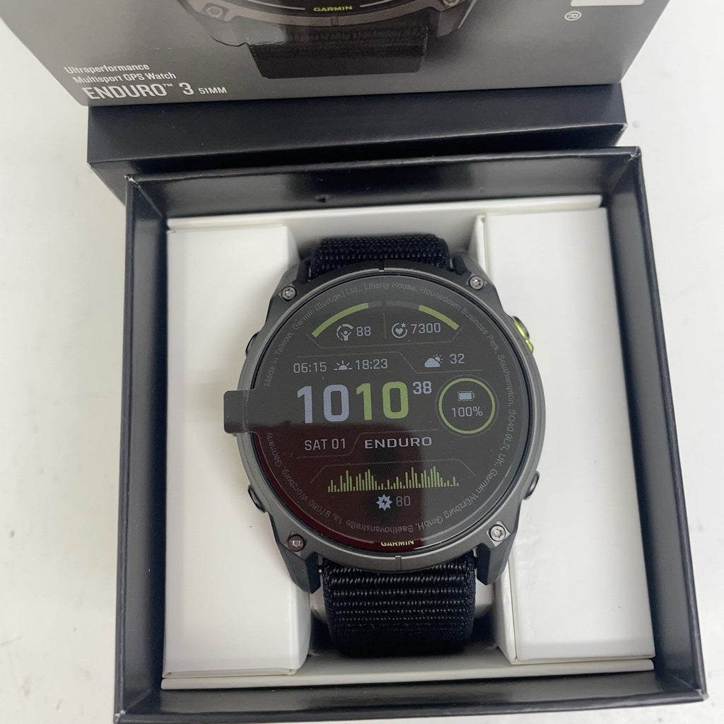 Garmin Enduro 3 Smartwatch 51mm Nylon Strap Open Box 010-0275100
