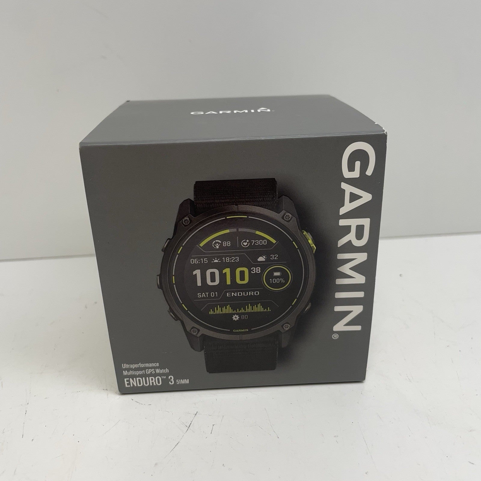 Garmin Enduro 3 Smartwatch 51mm Nylon Strap Open Box 010-0275100