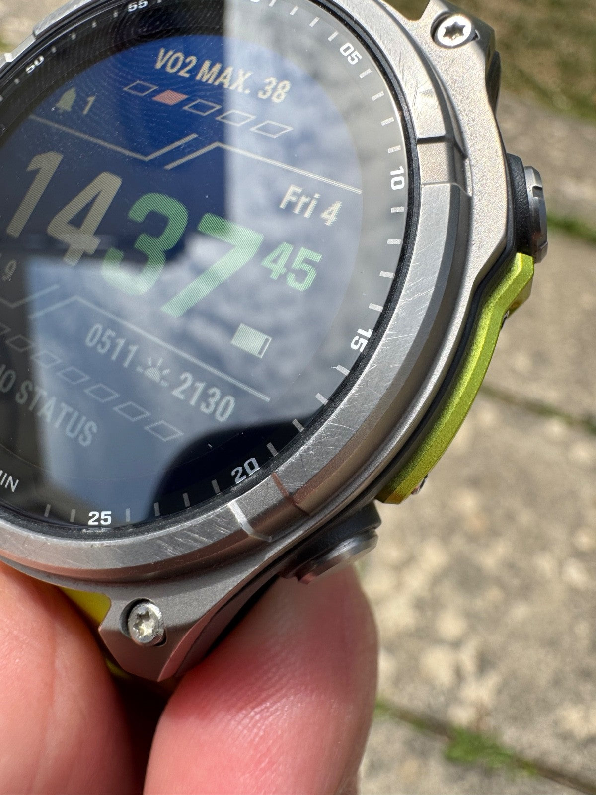 Garmin Fenix 8 Solar Watch | 47mm | Sapphire | Titanium | Amp Yellow