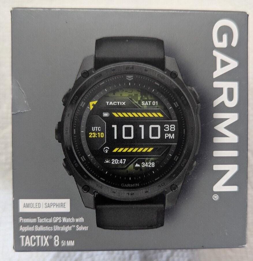 Garmin TACTIX 8 51mm AMOLED Sapphire Edition Smartwatch with Applied Ballistics