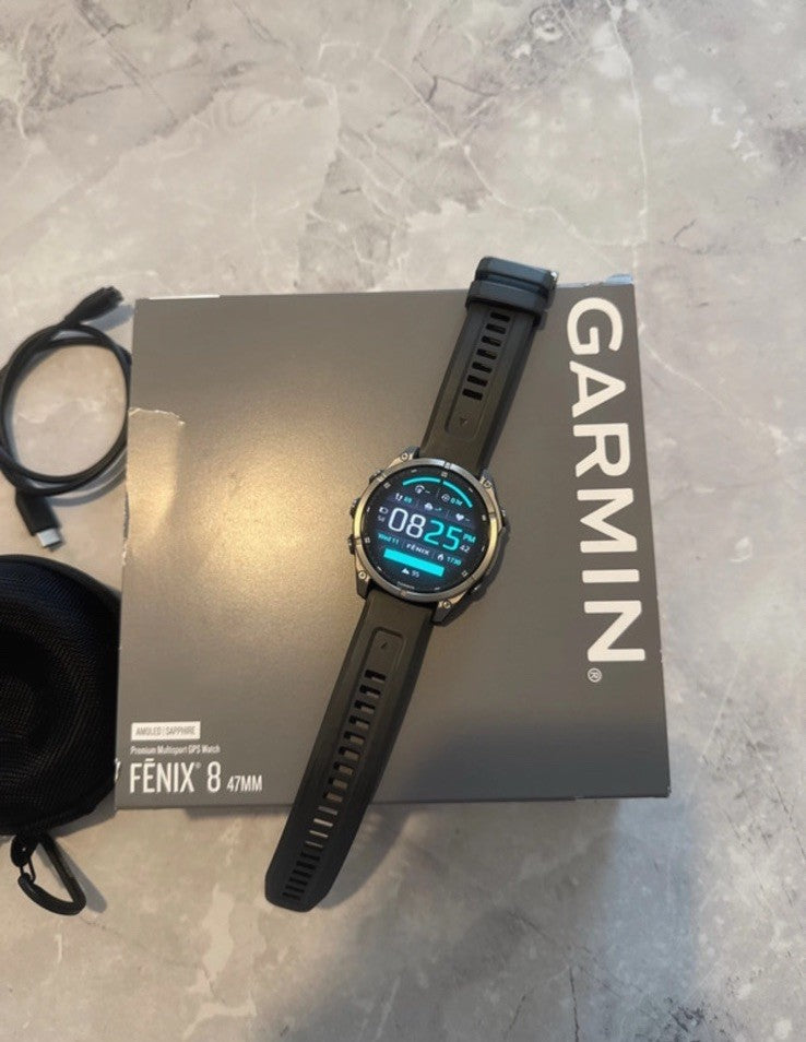 Garmin Fenix 8 47mm AMOLED Premium Multisport GPS Watch. EXCELLENT CONDITION