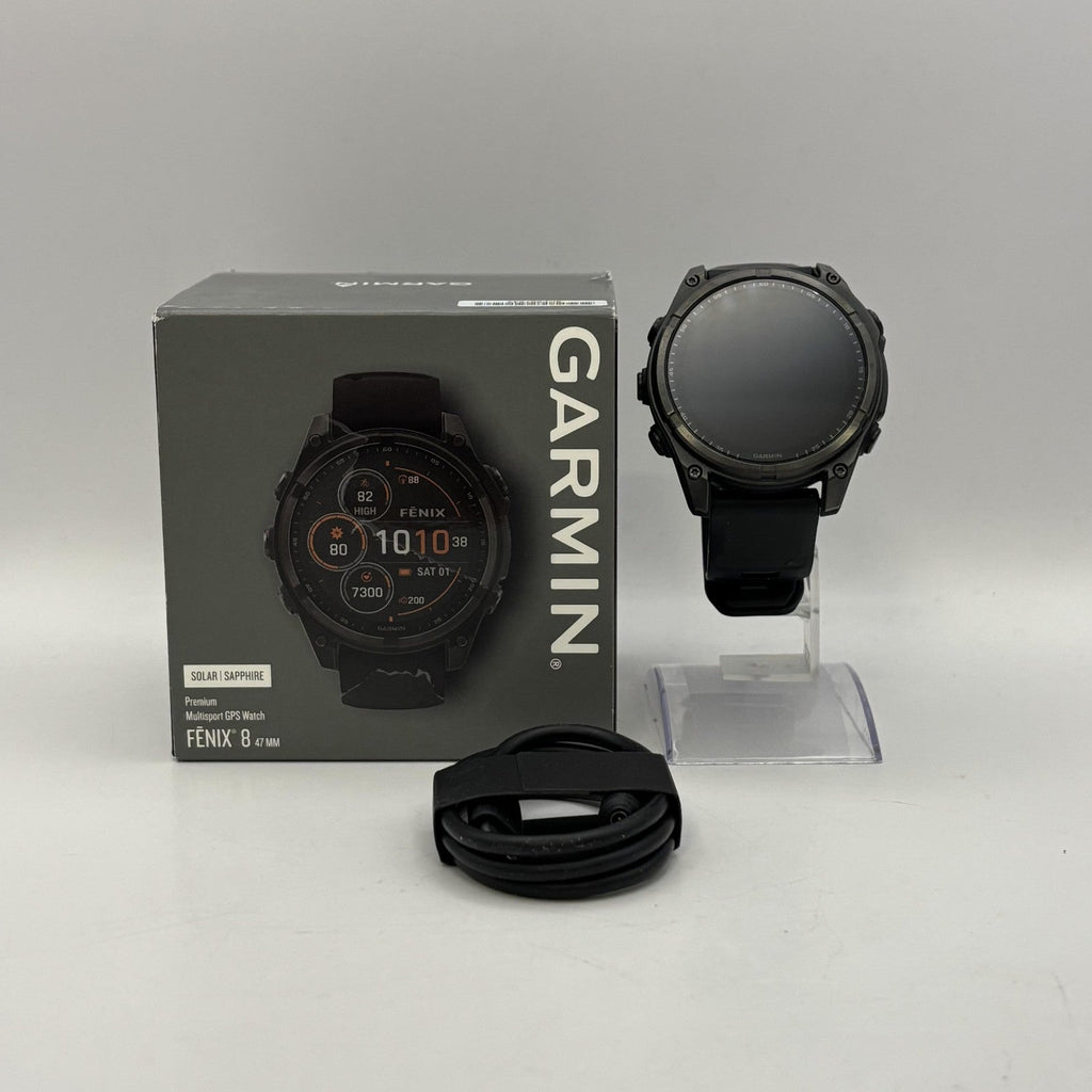 Garmin Fenix 8 Solar Sapphire Edition 47mm Gray (GPS) w/ Pebble Gray Silicone