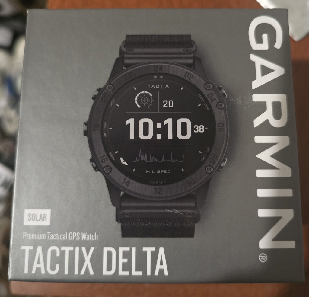 Garmin Tactix Delta Solar Tactical GPS Watch with Nylon Band - Black NEW