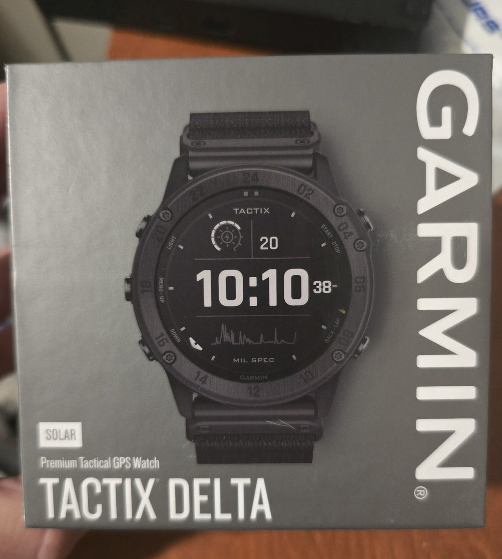 Garmin Tactix Delta Solar Tactical GPS Watch with Nylon Band - Black NEW