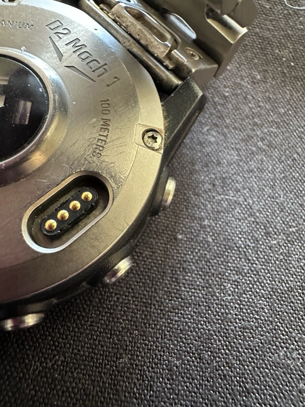 Garmin D2 Mach 1 Aviator Smartwatch with Titanium Band - Good Condition
