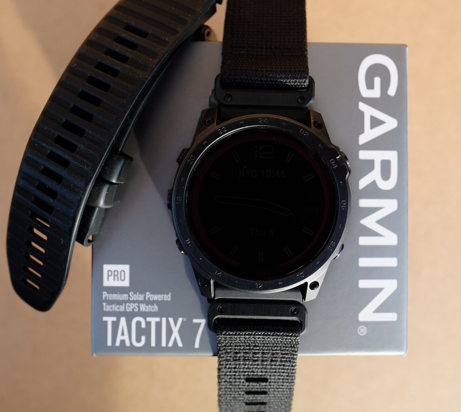 GARMIN TACTIX 7 PRO Sapphire Solar Outdoor Tactical GPS MIL Spec. Watch