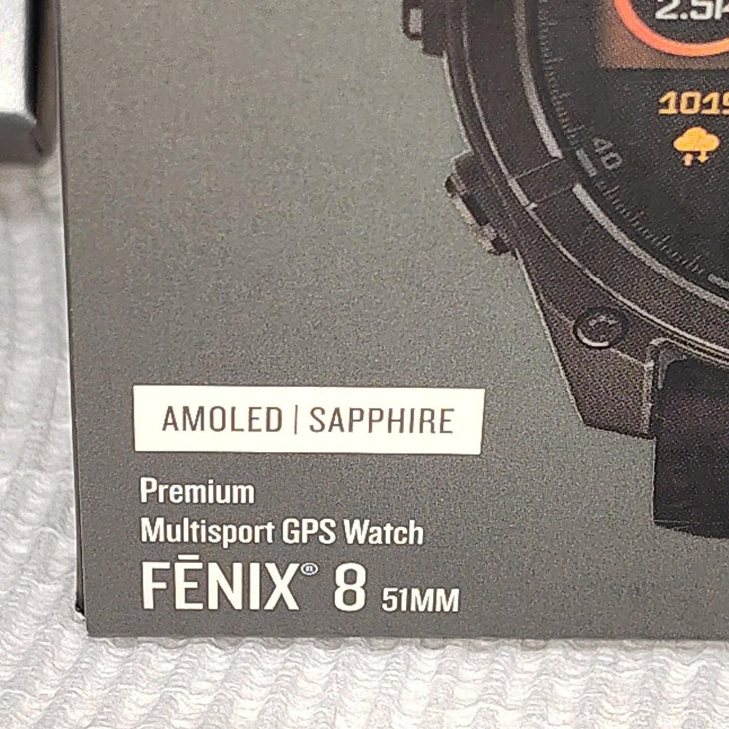 Garmin fenix 8 AMOLED Sapphire 51mm Smartwatch (Carbon Gray) Premium Multisport