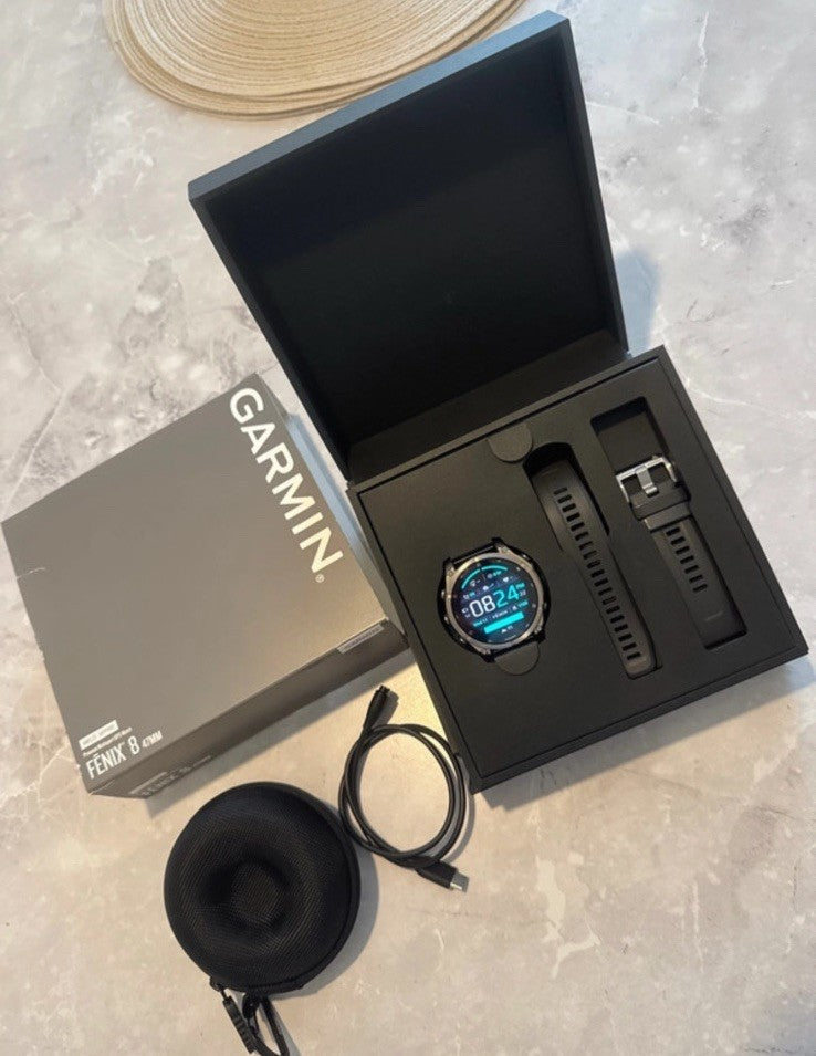 Garmin Fenix 8 47mm AMOLED Premium Multisport GPS Watch. EXCELLENT CONDITION
