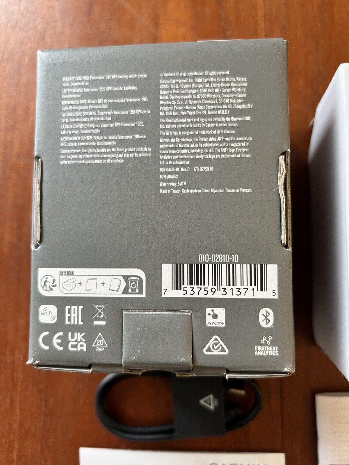 Garmin Forerunner 265 Black GPS Running Smart OLED Watch | Brand New