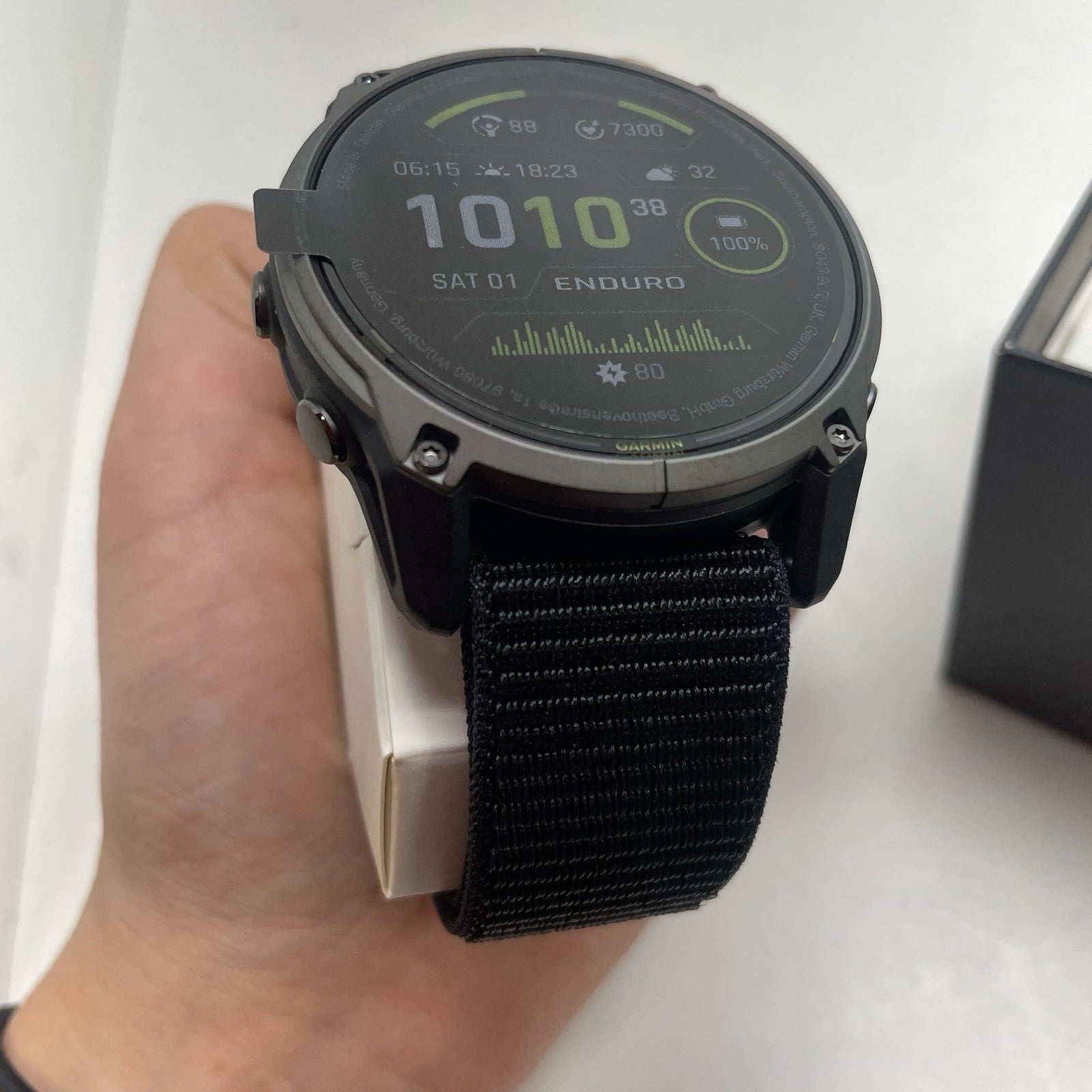 Garmin Enduro 3 Smartwatch 51mm Nylon Strap Open Box 010-0275100
