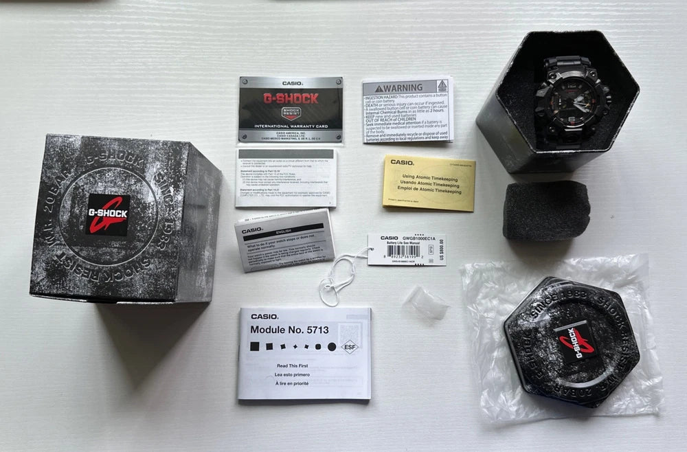 Casio G-Shock Mudmaster Master of G Land Black Resin Men's Watch GWGB1000EC1A